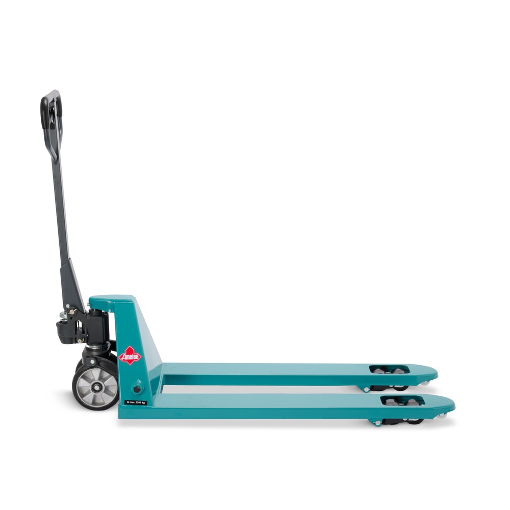 Numéro de l'image du produit 8: Transpalette manuel Ameise® PTM 2.5 avec levée rapide, capacité de charge 2 500 kg, longueur des fourches 1 150 mm, caoutchouc plein / polyuréthane, galets tandem