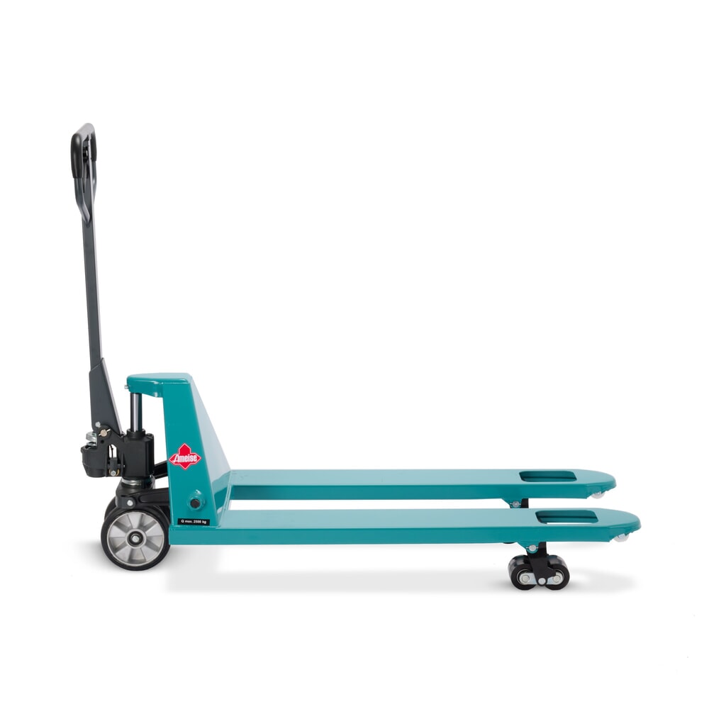Numéro de l'image du produit 9: Transpalette manuel Ameise® PTM 2.5 avec levée rapide, capacité de charge 2 500 kg, longueur des fourches 1 150 mm, caoutchouc plein / polyuréthane, galets tandem