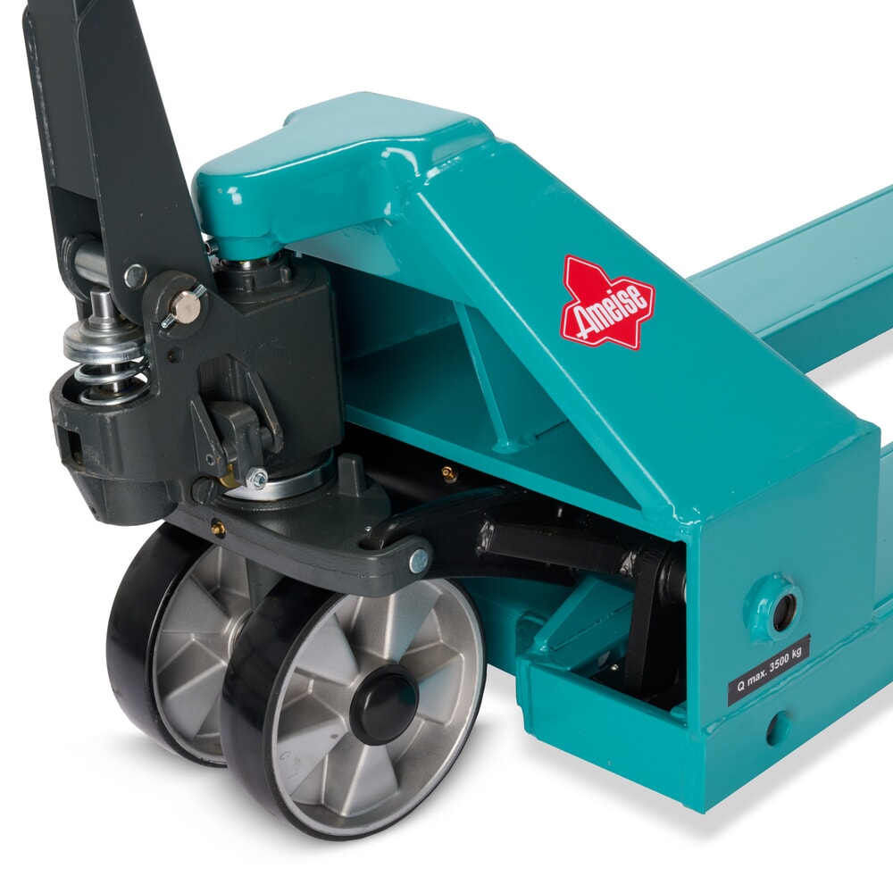 Numéro de l'image du produit 13: Transpalette manuel Ameise® PTM 3.5 capacité de charge 3 500 kg, longueur des fourches 2 000 mm, polyuréthane, galets tandem