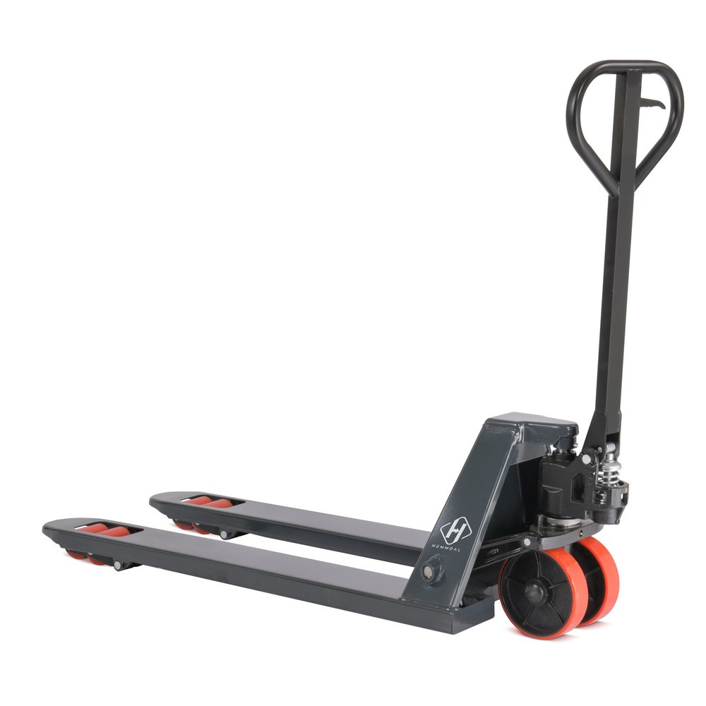 Numéro de l'image du produit 1: Transpalette manuel HEMMDAL PTM 2.5, capacité de charge 2 500 kg, longueur des fourches 1 150 mm, polyuréthane, galets tandem