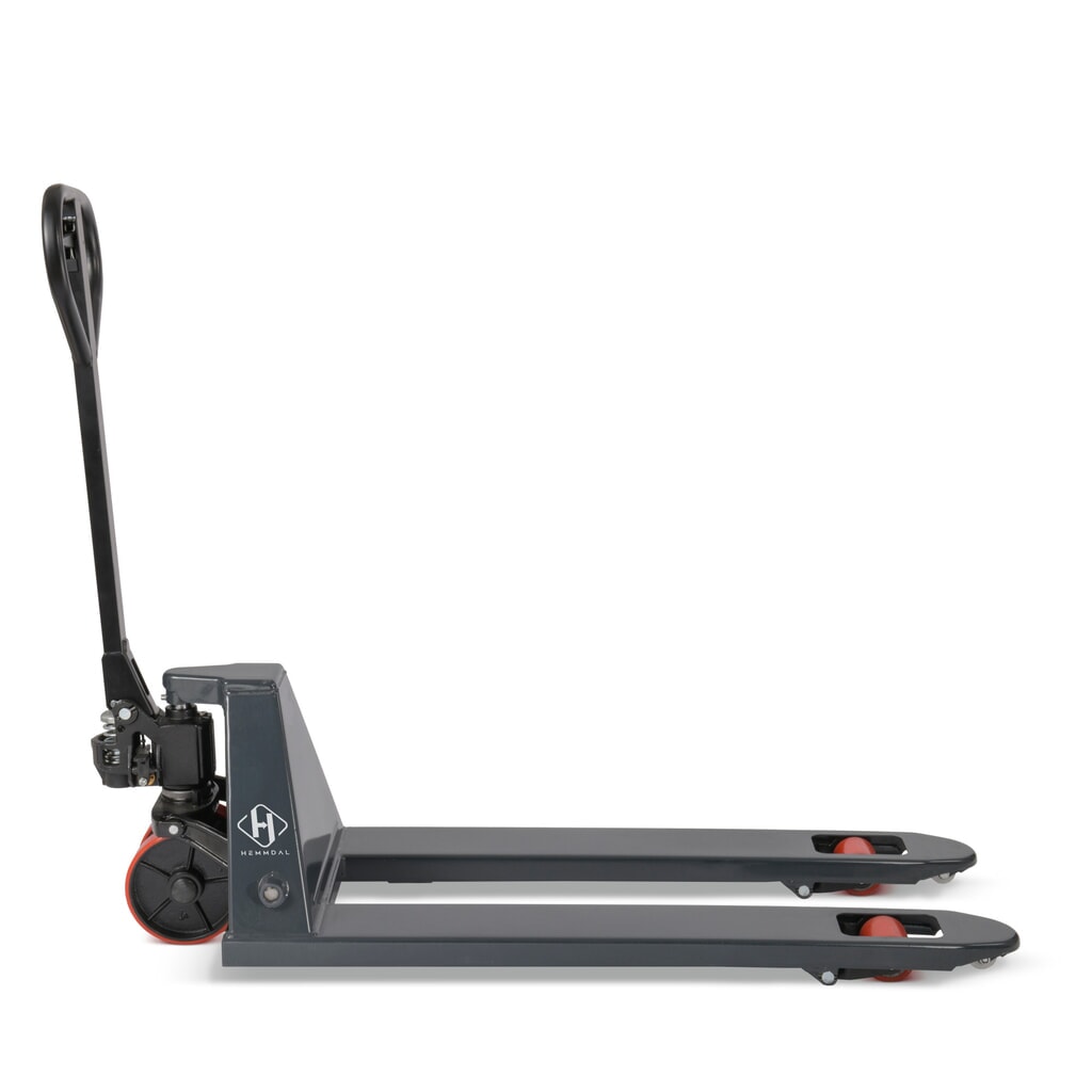 N° de l'image du produit 5 : Transpalette manuel HEMMDAL PTM 2.5, capacité de charge 2 500 kg, longueur de fourche 1 150 mm, polyuréthane, galets simples