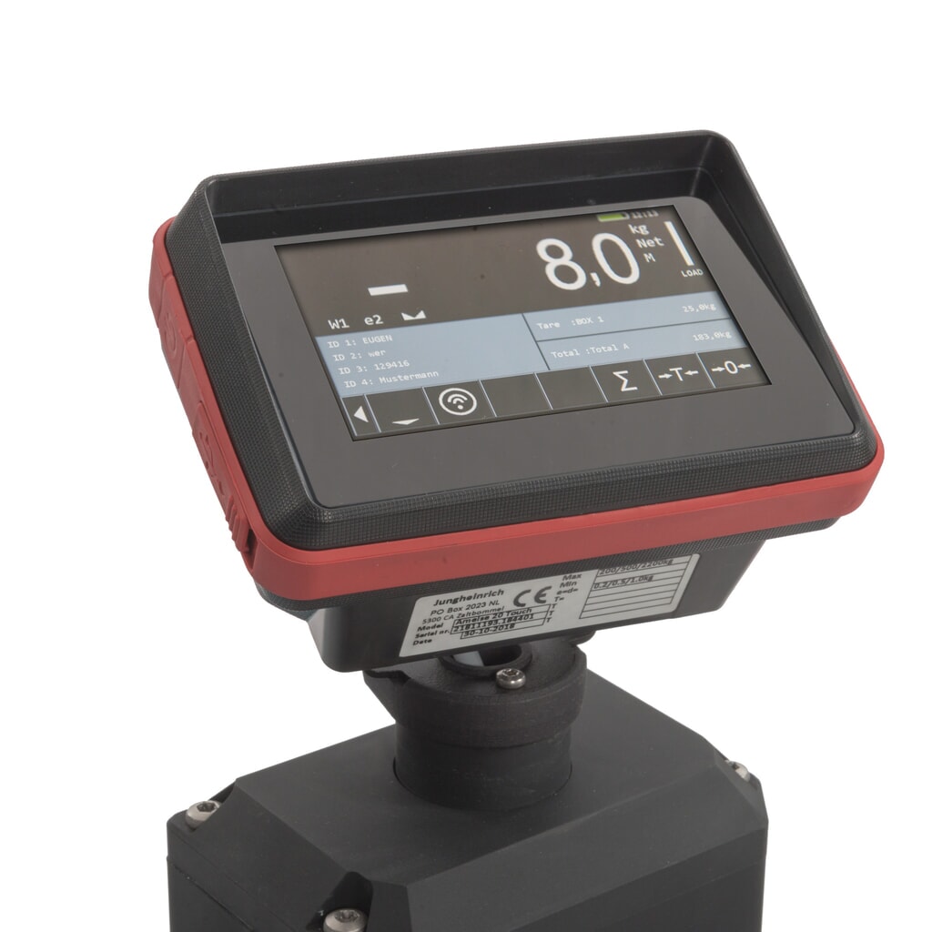 N° de l'image du produit 3 : Transpalette avec balance Ameise® PTM 2.0 Scale avec écran tactile, capacité de charge 2 000 kg, galets tandem