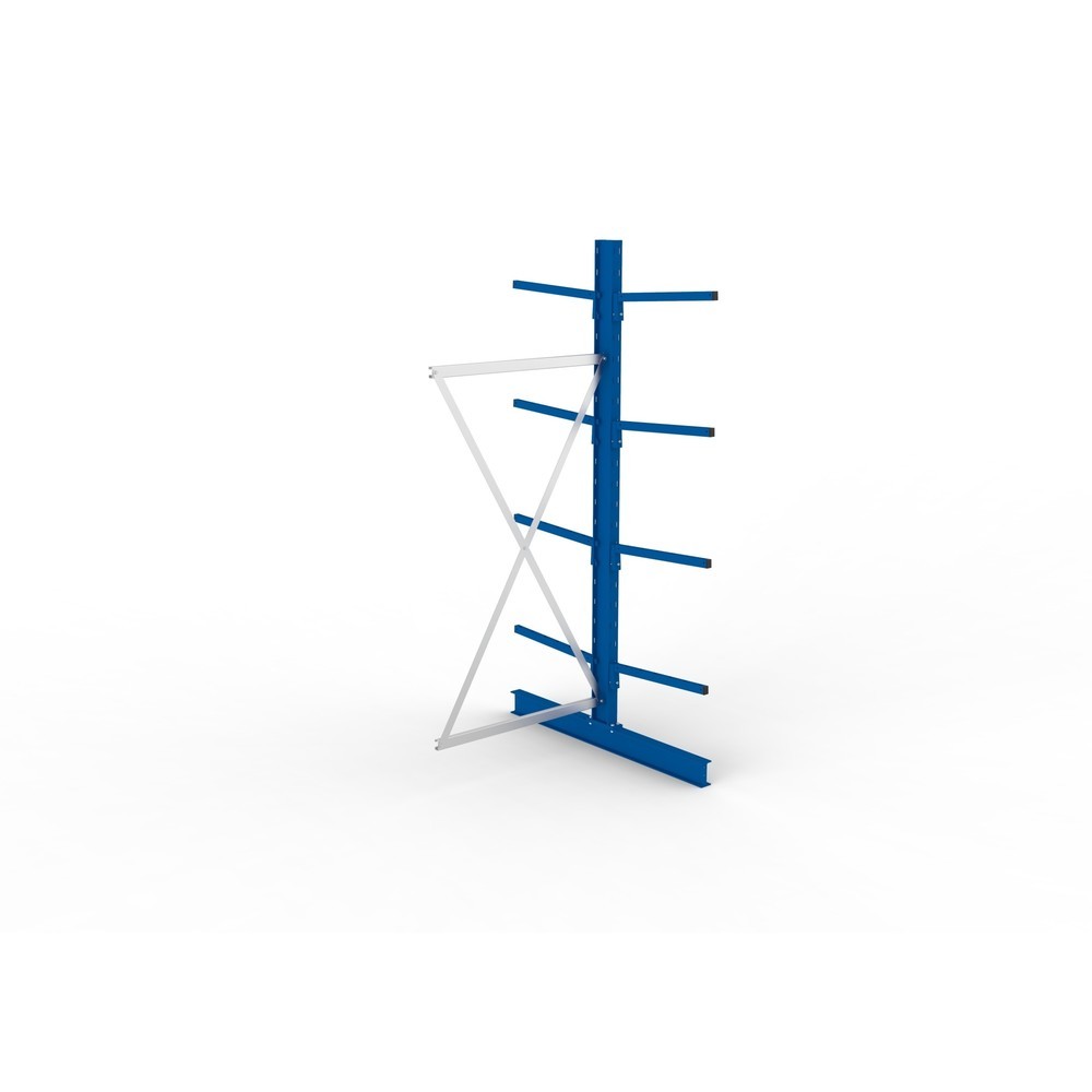 Numéro de l'image du produit 4: Travée auxiliaire de rayonnage cantilever META, double accès, capacité de charge par bras 140 kg, H x l x P 2 500 x 1 030 x 1 420 mm