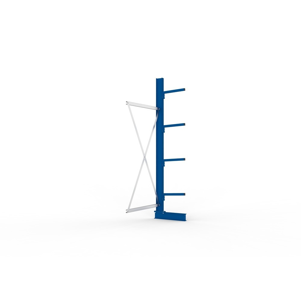 Numéro de l'image du produit 2: Travée auxiliaire de rayonnage cantilever META, unilatéral, capacité de charge par bras 220 kg, H x l x P 2 500 x 1 030 x 610 mm