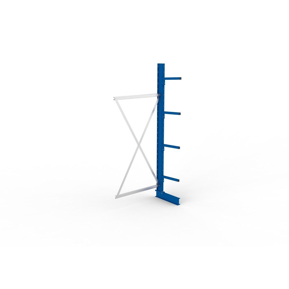 Numéro de l'image du produit 4: Travée auxiliaire de rayonnage cantilever META, unilatéral, capacité de charge par bras 220 kg, H x l x P 2 500 x 1 030 x 610 mm