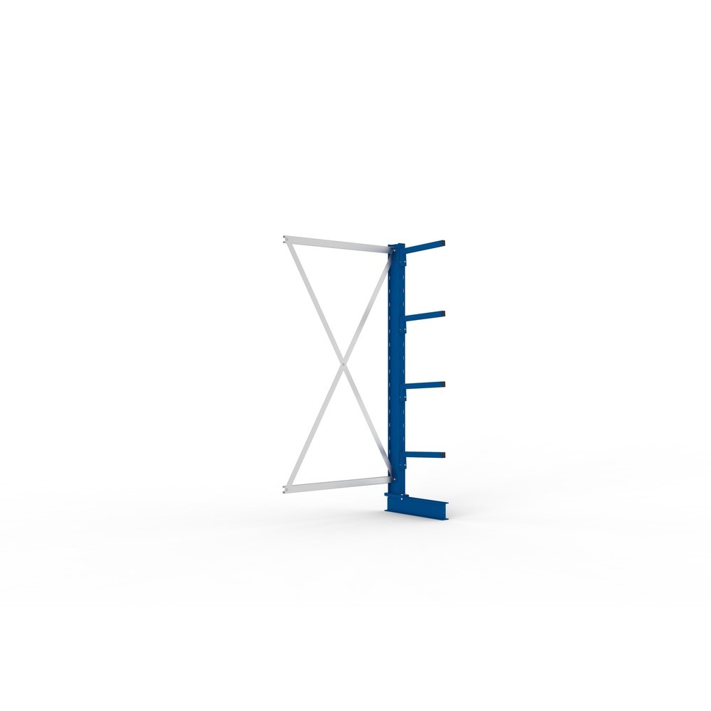 Illustration du produit: Travée auxiliaire de rayonnage cantilever META, unilatéral, capacité de charge par bras 220 kg, H x l x P 2 000 x 1 030 x 610 mm