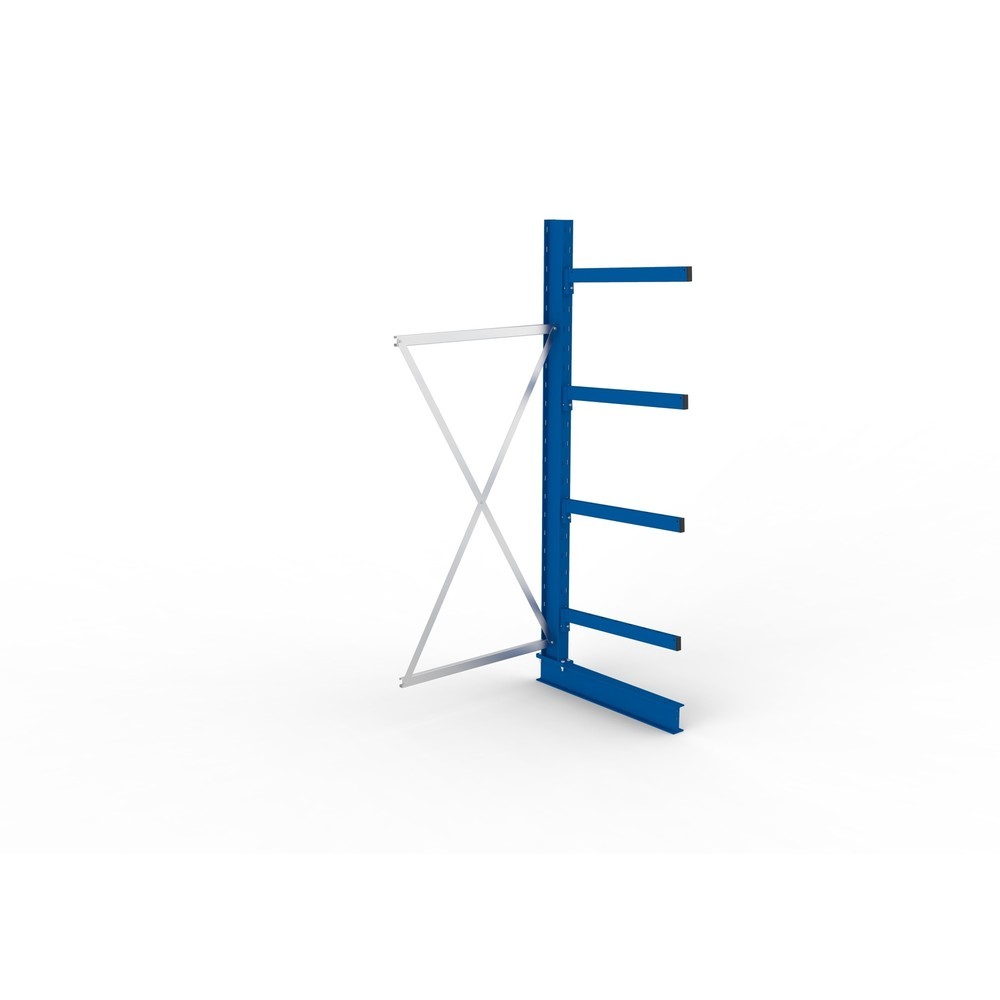 Numéro de l'image du produit 2: Travée auxiliaire de rayonnage cantilever META, unilatéral, capacité de charge par bras 250 kg, H x l x P 2 500 x 1 103 x 1 030 mm