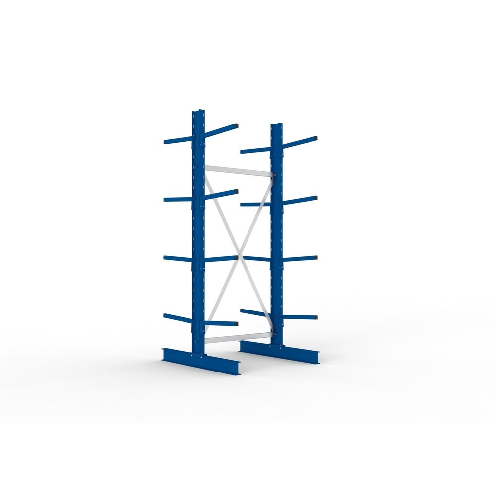 Illustration du produit: Module de base de rayonnage cantilever META, double accès, capacité de charge par bras 175 kg, H x l x P 2 500 x 1 094 x 1 220 mm