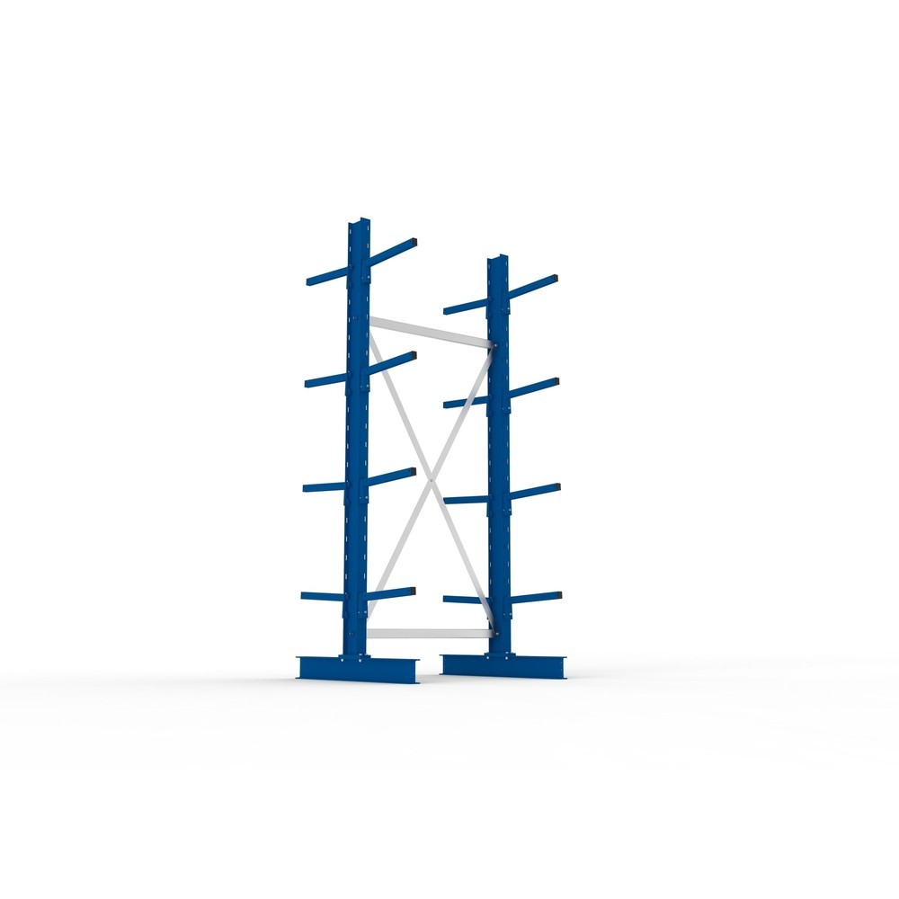 Numéro de l'image du produit 3: Module de base de rayonnage cantilever META, double accès, capacité de charge par bras 220 kg, H x l x P 2 500 x 1 094 x 1 020 mm