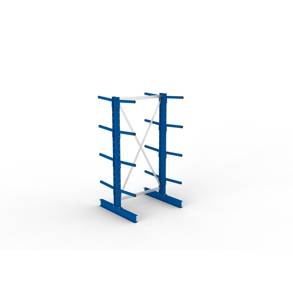 Numéro de l'image du produit 4: Module de base de rayonnage cantilever META, double accès, capacité de charge par bras 220 kg, H x l x P 2 000 x 1 094 x 1 020 mm