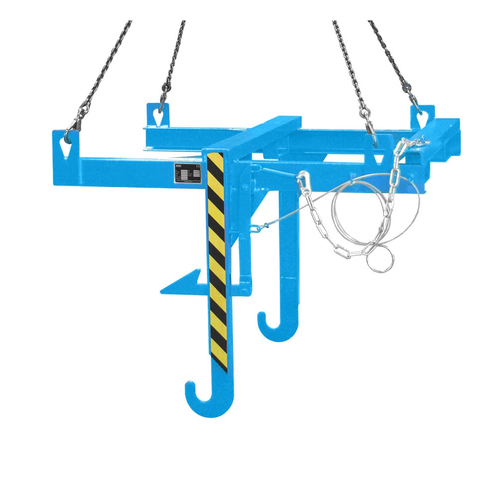 Illustration du produit: Traverse basculante Bauer® pour bac pour matériaux de construction BBT, peinte, bleu clair