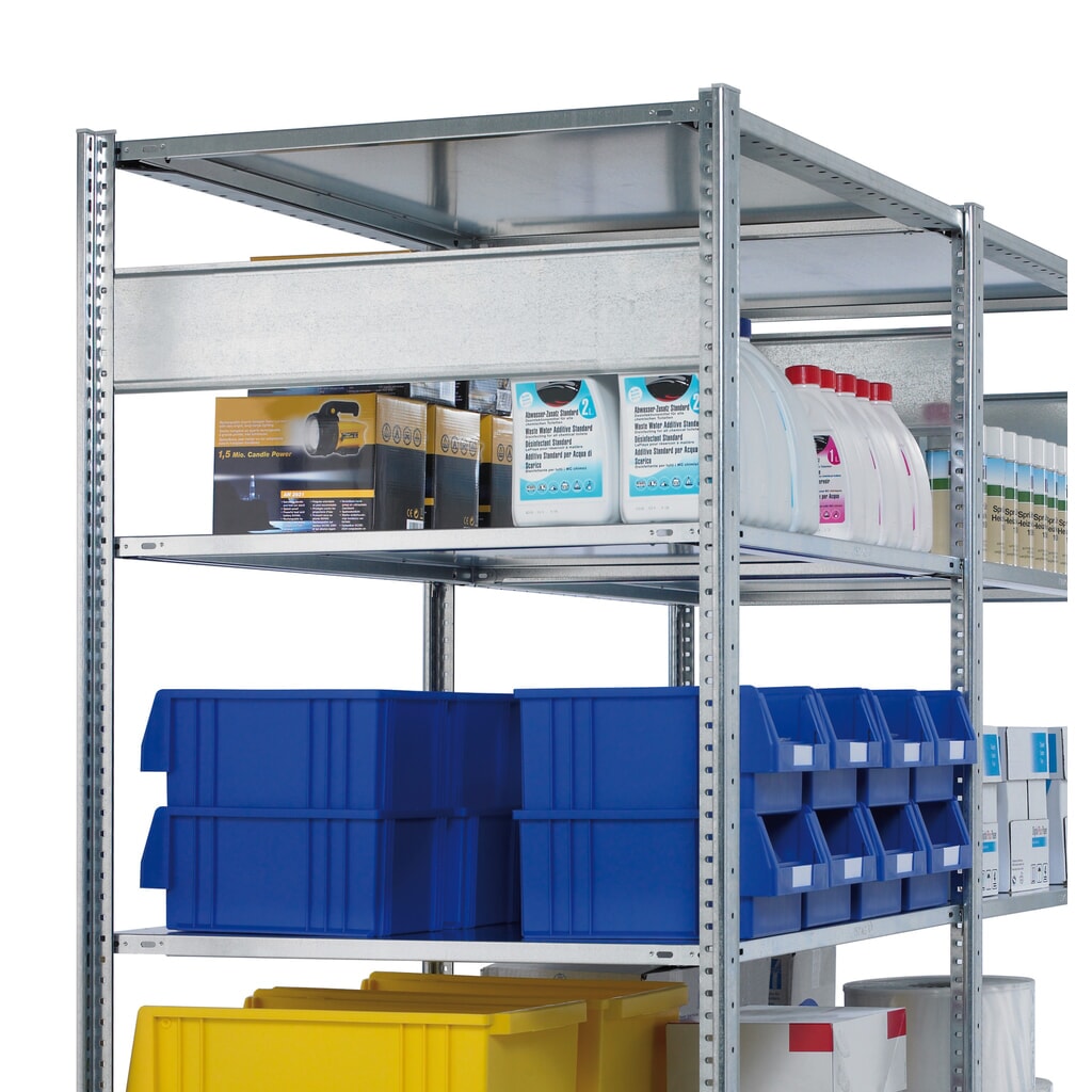 N° de l'image du produit 2 : Traverse longitudinale pour rayonnage à tablettes SCHULTE, galvanisée, largeur 750 mm, convient pour tablette MULTIplus250/330