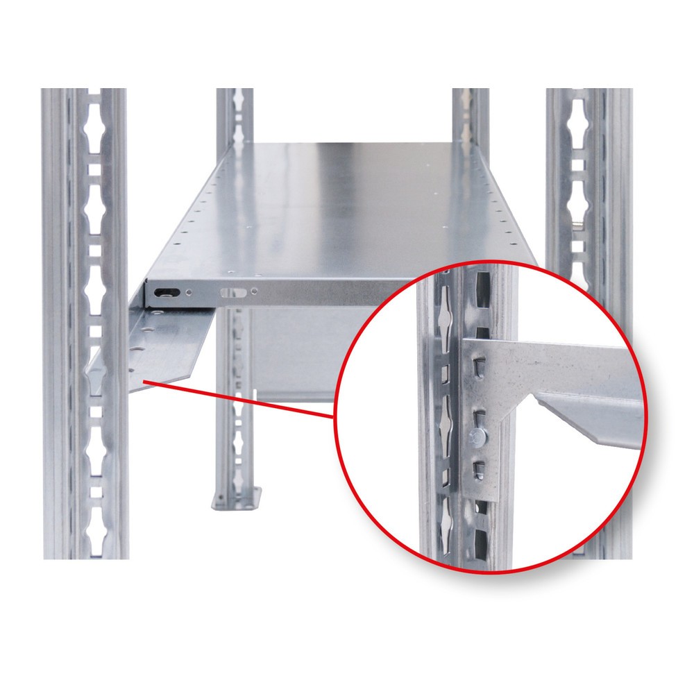 Numéro de l'image du produit 3: Traverse longitudinale pour rayonnage à tablettes SCHULTE, galvanisée, largeur 750 mm, convient pour tablette MULTIplus250/330