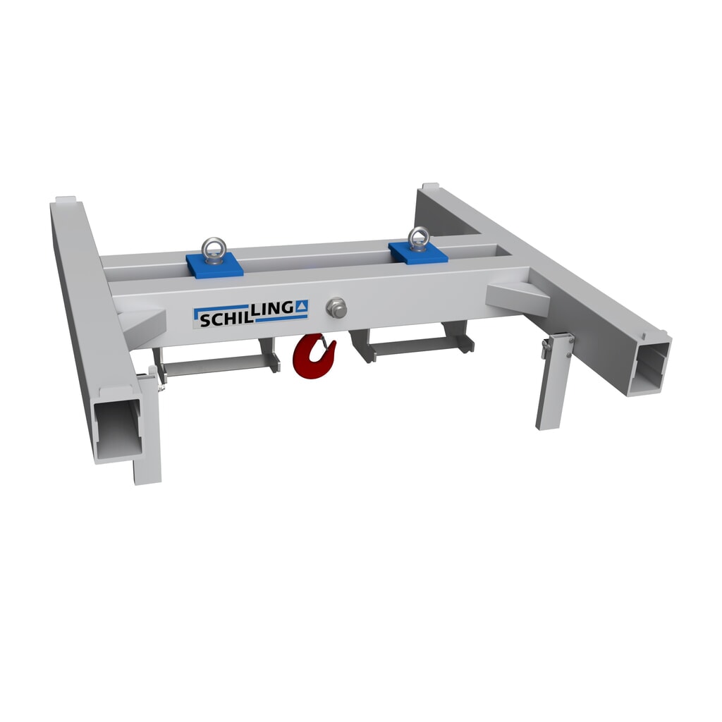 Traverse porte-charge SCHILLING en alu pour Big Bags, profilé de fourche max. 240 x 114 mm, capacité de charge 1 500 kg Illustration du produit: Traverse porte-charge SCHILLING en alu pour Big Bags, profilé de fourche max. 240 x 114 mm, capacité de charge 1 500 kg