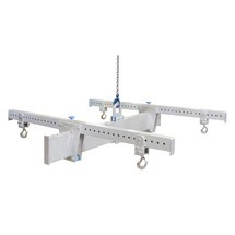 N° de l'image du produit 1 : Traverse porte-charge SCHILLING en forme de H en alu, avec 4 crochets de sécurité, poutre principale de 2&nbsp;m, traverse de 2&nbsp;m, capacité de charge de 1&nbsp;000&nbsp;kg