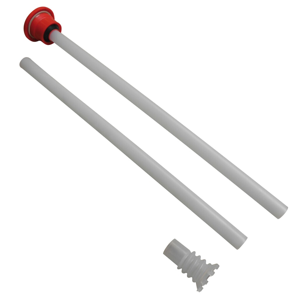 Tube d'aspiration 2 pièces, pour IBC et fûts 220 litres, filetage vissé S56x4, pour systèmes de pompage CEMO Cematic Illustration du produit: Tube d'aspiration 2 pièces, pour IBC et fûts 220 litres, filetage vissé S56x4, pour systèmes de pompage CEMO Cematic