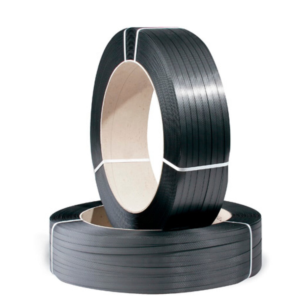 Illustration du produit: Feuillard de cerclage en PP, grand rouleau, 12,7 mm x 2 500 m, noyau Ø 406 mm, épaisseur 0,65 mm, noir