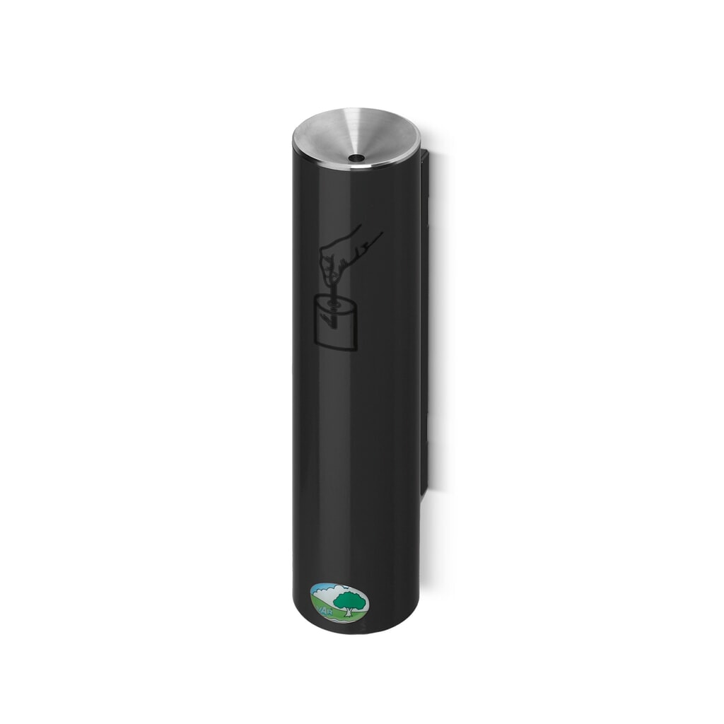 VAR® Sicherheits Ascher, selbstlöschend, Wand- oder Rohrbefestigung