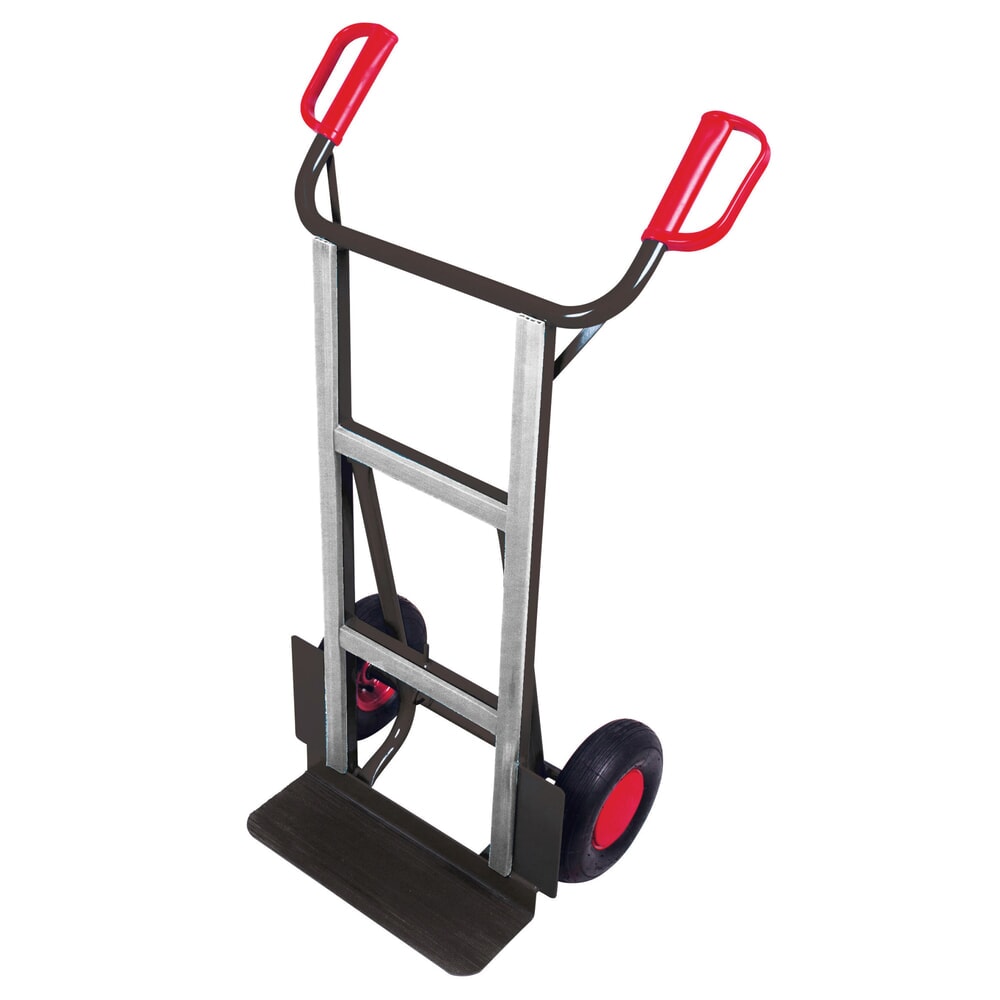 VARIOfit® Geräte-Sackkarre aus Stahl, Tragfähigkeit 250 kg, Schaufel BxT 450 x 150 mm