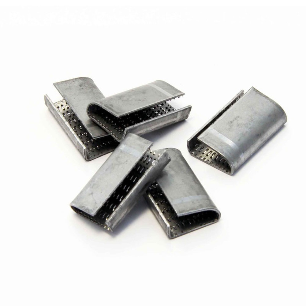 Illustration du produit: Manchons de fermeture, de 13 mm de large, galvanisés et rugueux, type : Manchon de fermeture en métal, 1 UV = 1 000 pièces