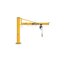N° de l'image du produit 1 : VETTER® Potence, palan électrique à chaîne LIFTKET compris, version sur fût avec haubanage, matériel de fixation compris, portée 3&nbsp;000&nbsp;mm, capacité de charge 125&nbsp;kg