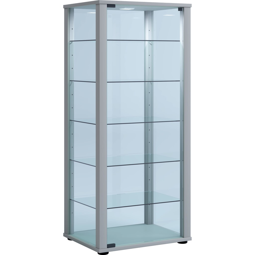N° de l'image du produit 1 : Vitrine à poser VCM Kavisa L, argent