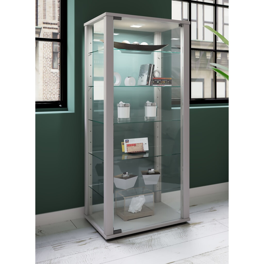 N° de l'image du produit 3 : Vitrine à poser VCM Kavisa L, argent