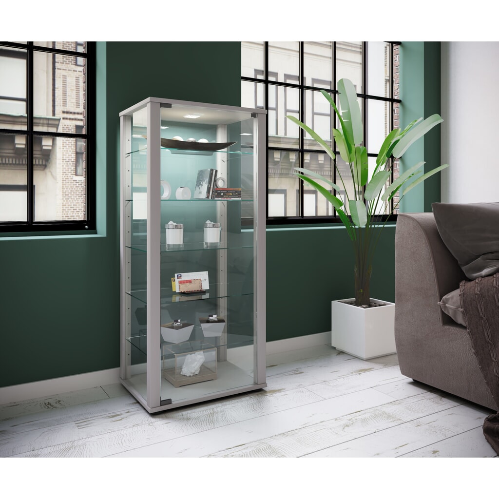 N° de l'image du produit 4 : Vitrine à poser VCM Kavisa L, argent