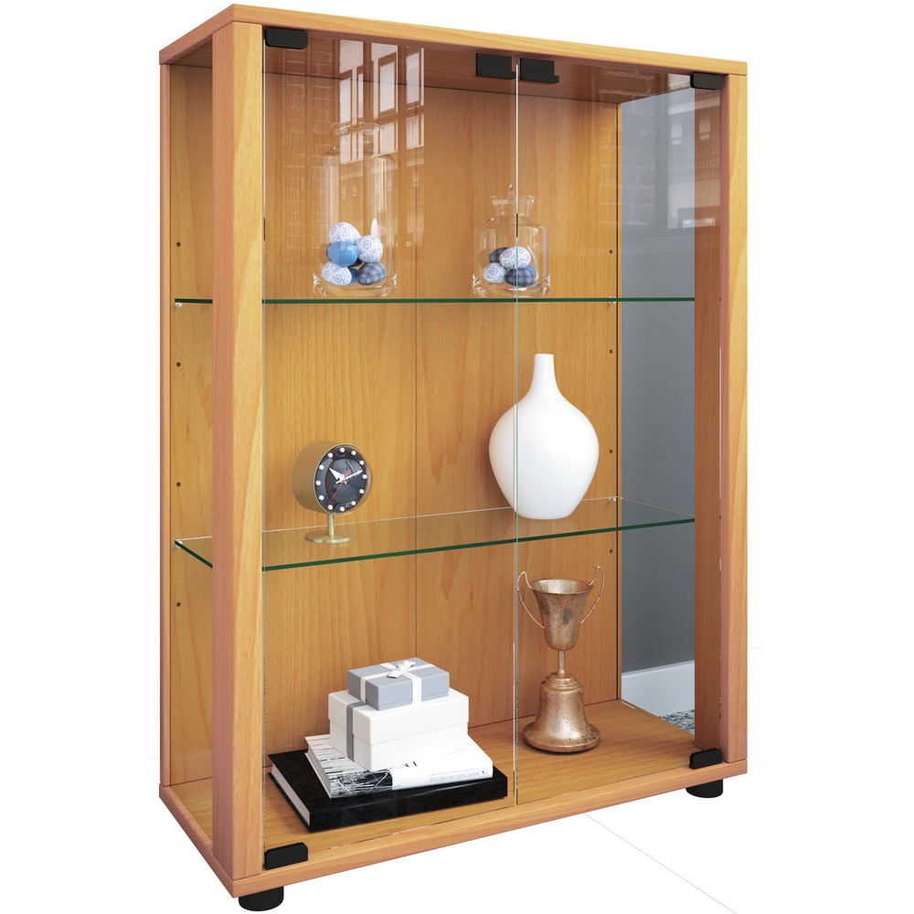 Numéro de l'image du produit 1: Vitrine Sintalo, avec éclairage à LED, hêtre