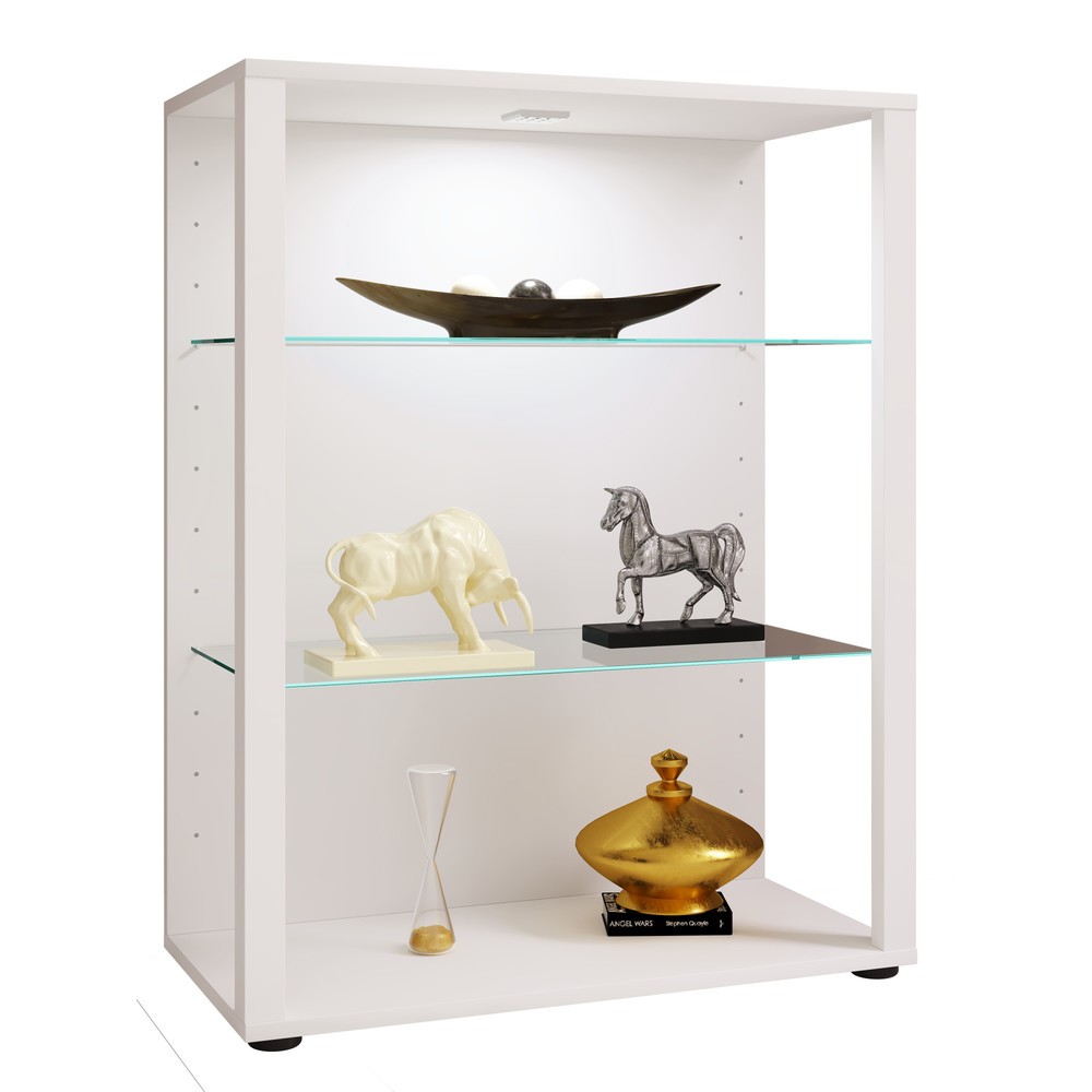 Vitrine VCM Glasol XL, blanche Illustration du produit: Vitrine VCM Glasol XL, blanche