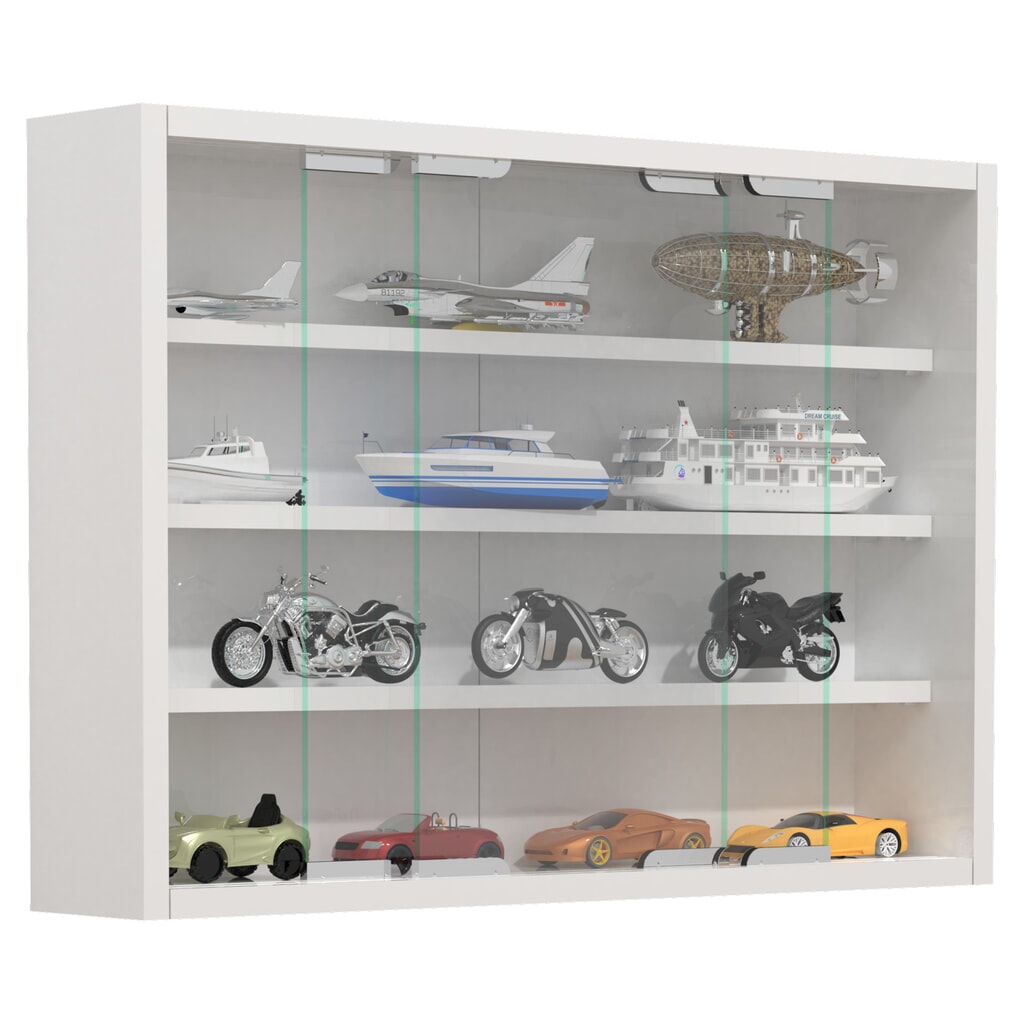 N° de l'image du produit 1 : Vitrine murale VCM Agisa M, blanche