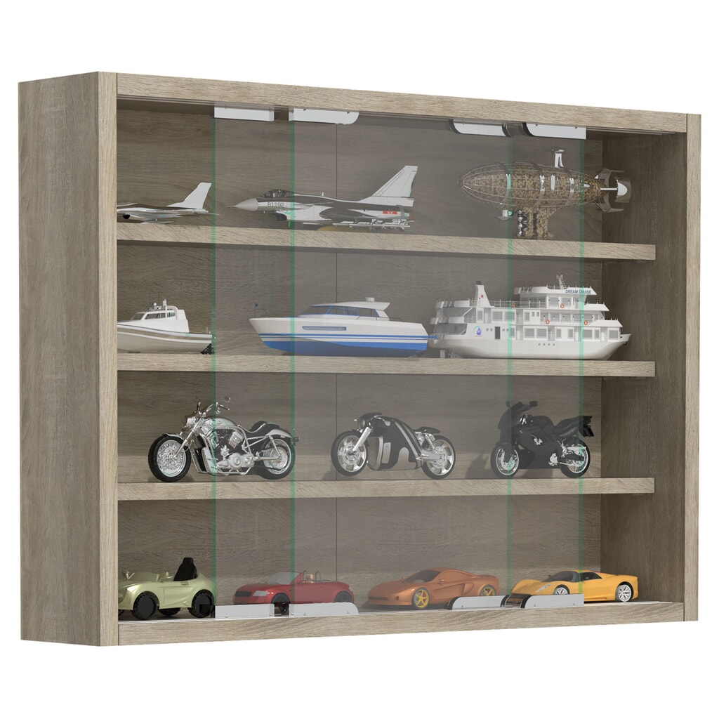N° de l'image du produit 1 : Vitrine murale VCM Agisa M, chêne Sonoma