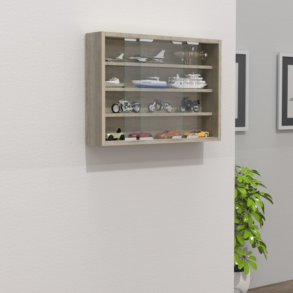 N° de l'image du produit 3 : Vitrine murale VCM Agisa M, chêne Sonoma
