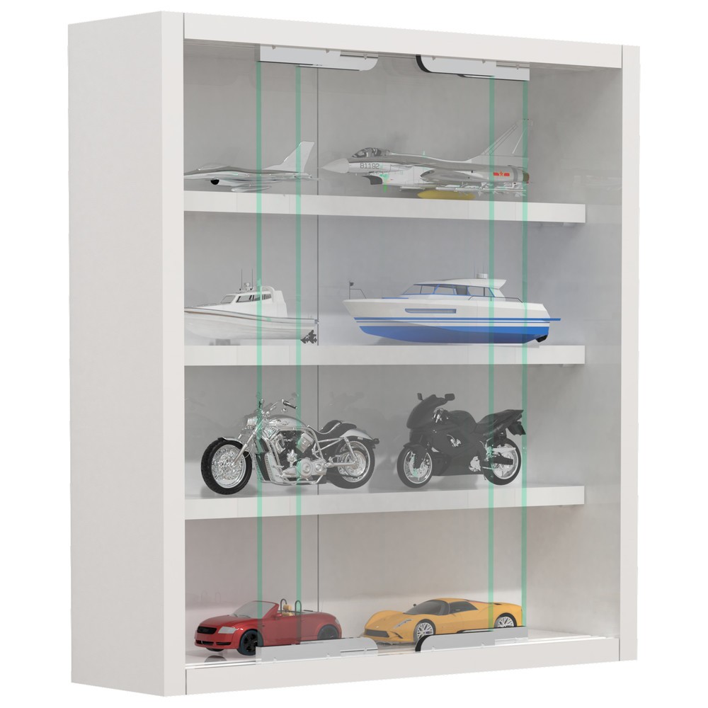 N° de l'image du produit 1 : Vitrine murale VCM Agisa S, blanche