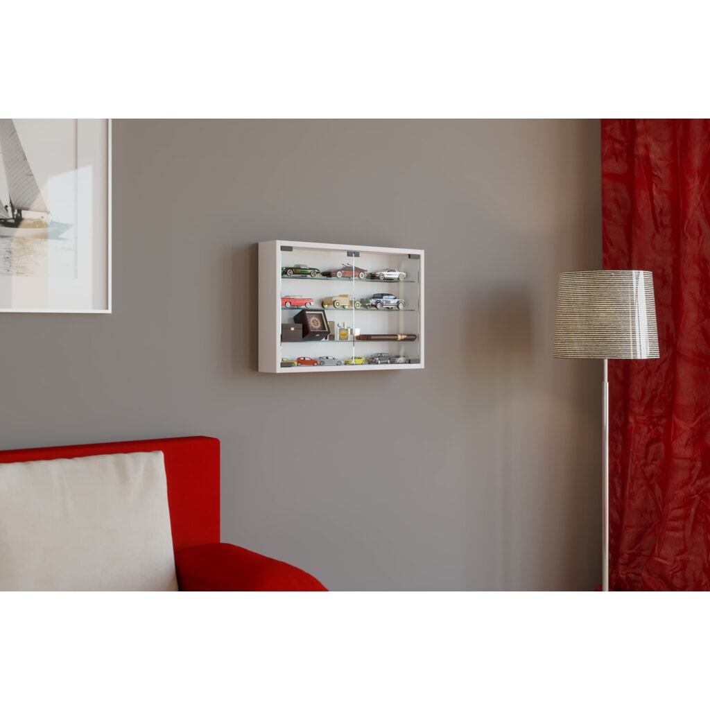 N° de l'image du produit 3 : Vitrine murale VCM Mandosa M, blanche