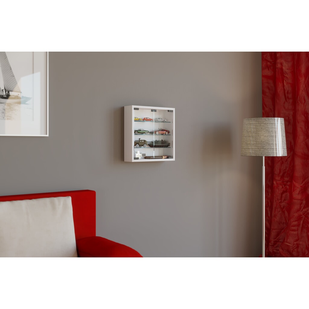 Vitrine murale VCM Mandosa S, blanche N° de l'image du produit 3 : Vitrine murale VCM Mandosa S, blanche