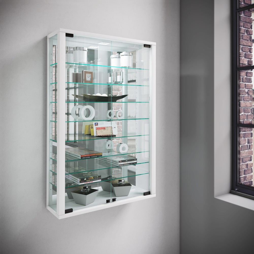 Numéro de l'image du produit 4: Vitrine murale Vitrosa Mini avec miroir, blanc