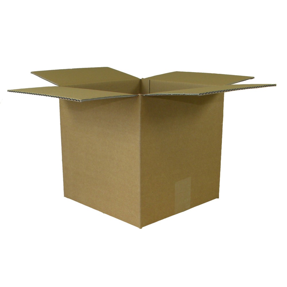 Illustration du produit: Boîte pliante en carton ondulé 1 cannelure, 250 x 250 x 250 mm, qualité  1.20 B, brun