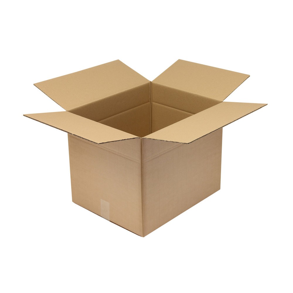 Illustration du produit: Boîte pliante en carton ondulé 2 cannelures, 500 x 400 x 400 mm, qualité 2.30 BC, brun