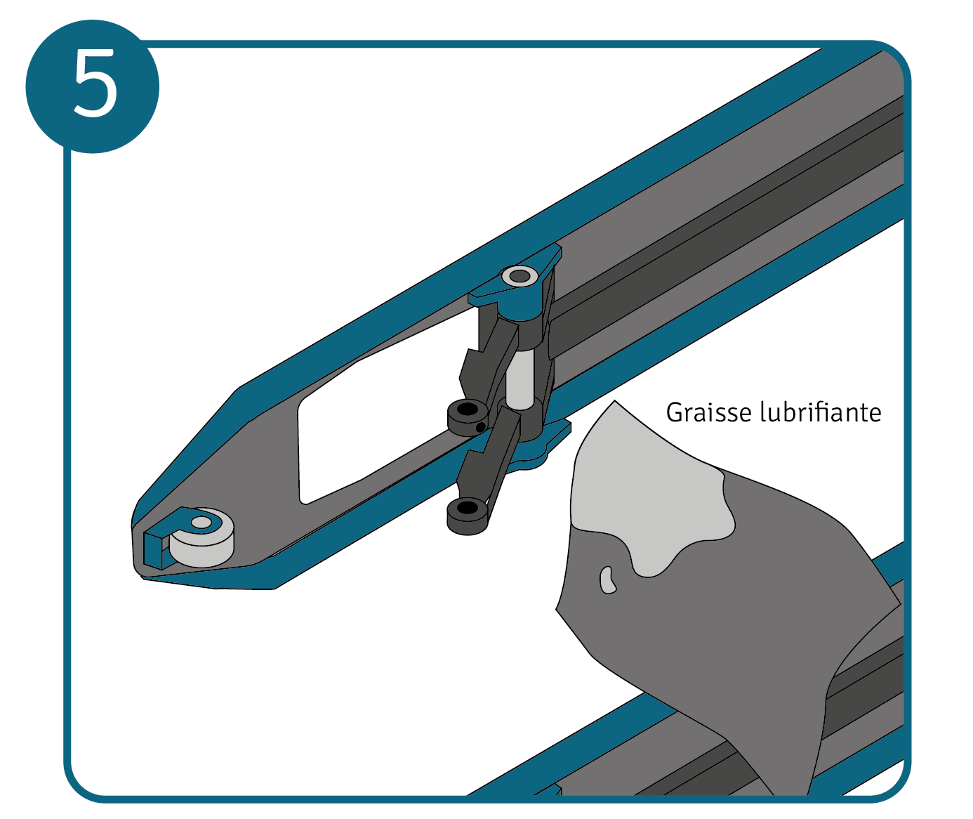 Lubrifier les pièces du transpalette