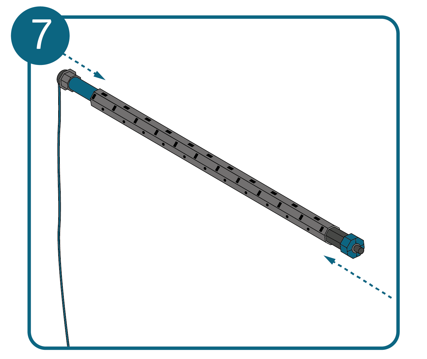 Installer un moteur de volet roulant, étape 7 : assembler le moteur.