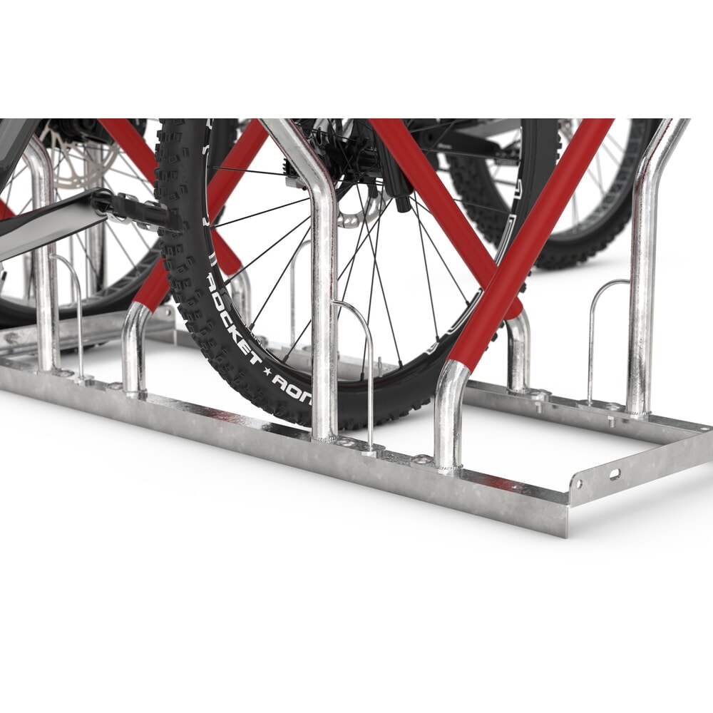 Numéro de l'image du produit 2: Parc à vélos wsm® 0500 XBF, à cheviller, galvanisé à chaud, bilatéral, 12 places, écart entre les roues 540 mm