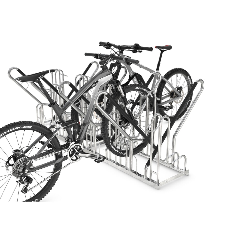 Numéro de l'image du produit 2: Parc à vélos wsm® 4700 XBF, implantation libre, galvanisé à chaud, bilatéral, 12 places, écart entre les roues 540 mm