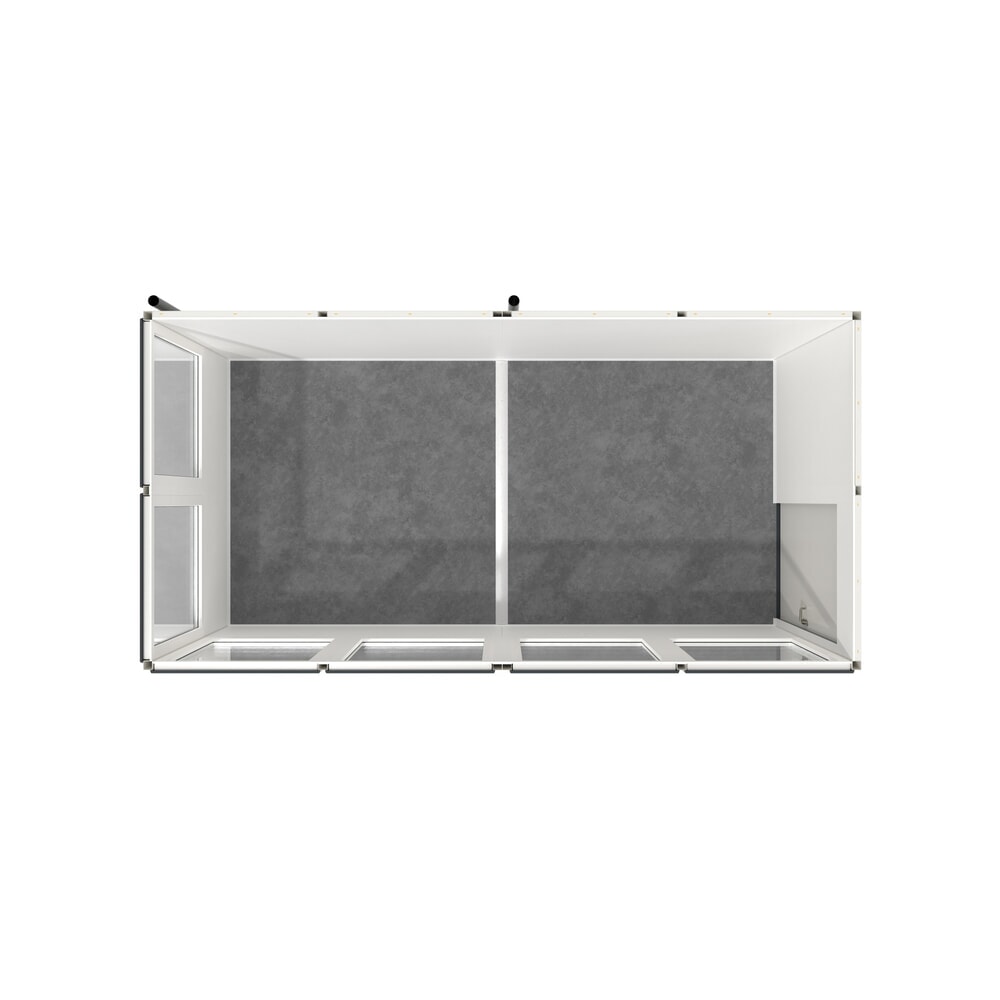 Numéro de l'image du produit 2: Système d'aménagement wsm® MULTIROOM pour l'extérieur, surface au sol 10,67 m², monté en deux unités