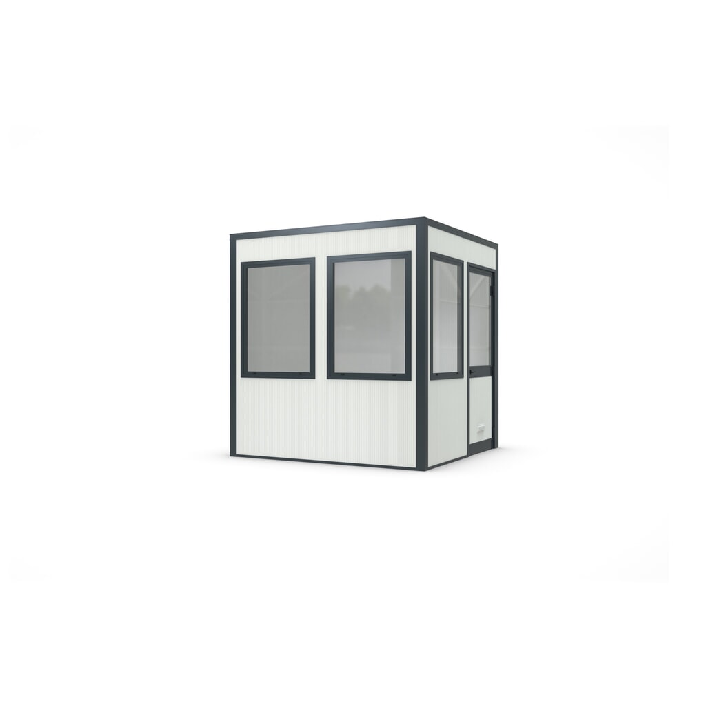 Illustration du produit: Cabine d'atelier wsm® SMARTUNIT pour l'intérieur, surface au sol 5,95 m², H x l x P 2 600 x 2 440 x 2 440 mm