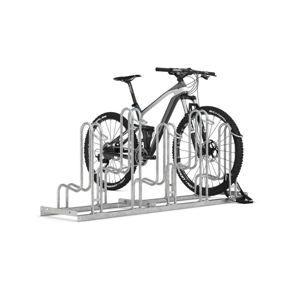 N° de l'image du produit 8 : Range-vélo wsm® 4000 BR, unilatéral, galvanisé à chaud, écart entre les roues 390 mm, 5 places